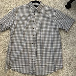 Mens short sleeve button down